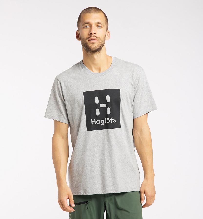 Haglöfs Mens Camp T-Shirt Grey/Black New Zealand 61803AYNO